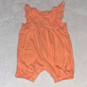 (3 for $10) George Orange Baby Romper